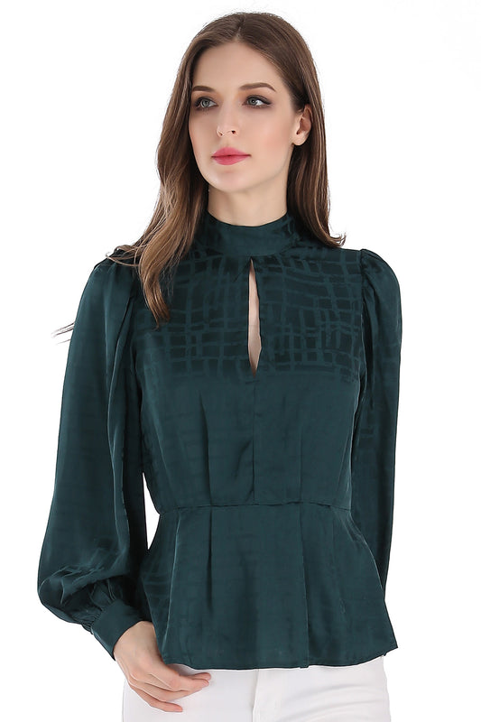 Blusa Peplum Verde