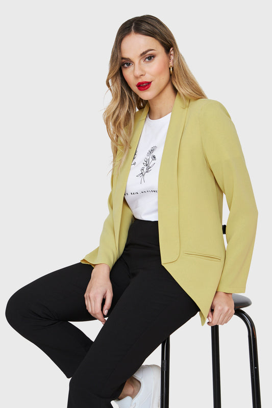 Blazer Solapa Larga Amarillo