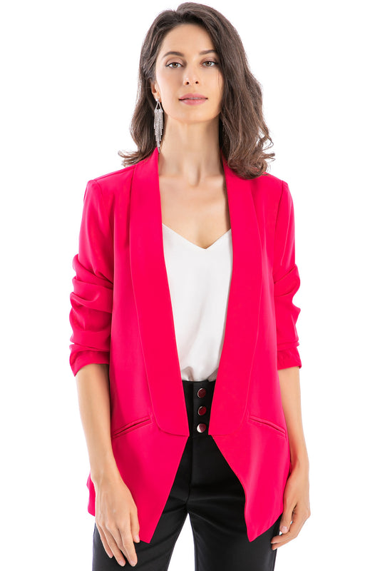 Blazer Solapa Larga Fucsia
