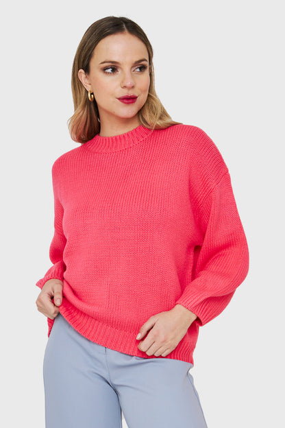 Sweater Básico Holgado Coral