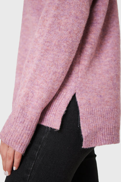 Sweater Beatle Costura Rosa