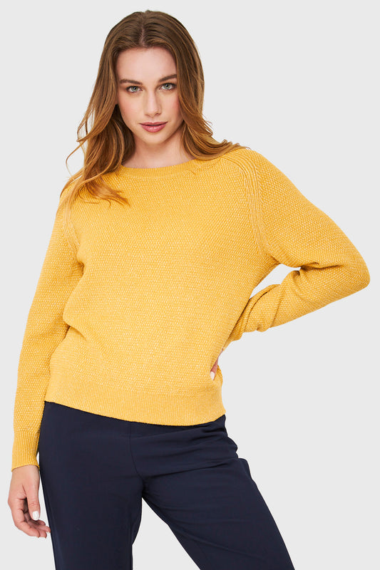 Sweater Brillos Mostaza