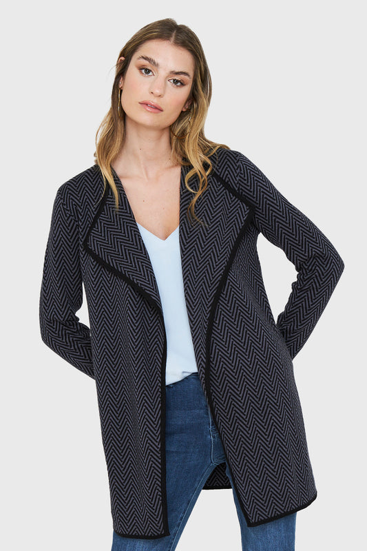 Tapado Zigzag Gris