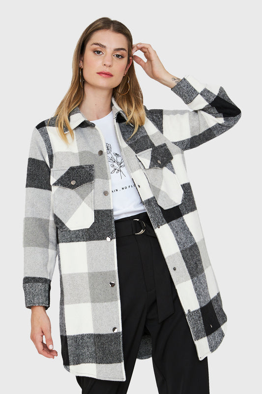 Sobrecamisa Cuadros Negro