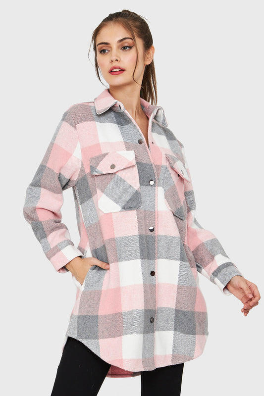 Sobrecamisa Cuadros Rosado