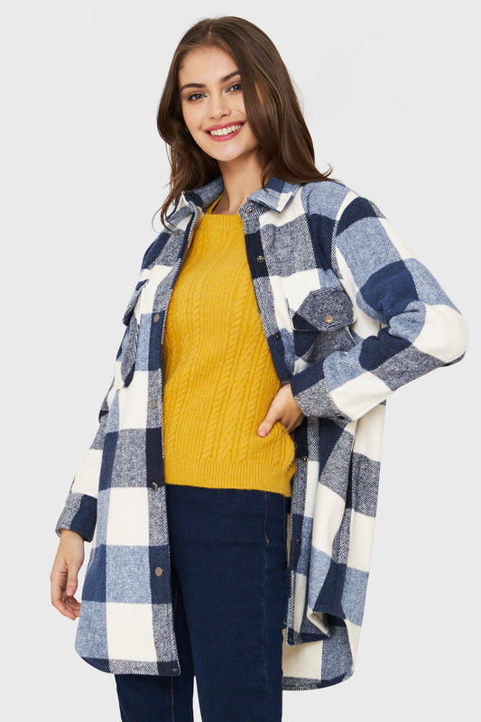 Sobrecamisa Cuadros Azul