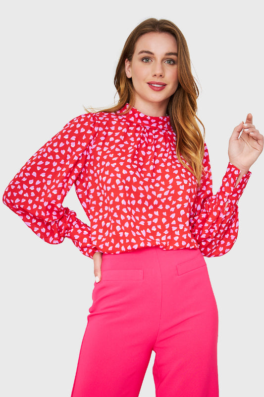 Blusa Corazones Rojo