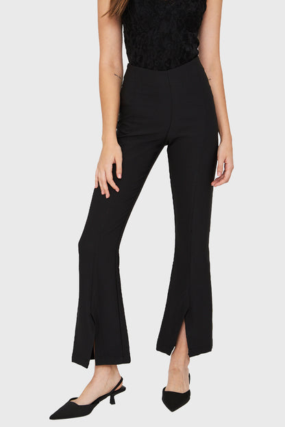 Pantalón Tajo Tobillo Negro