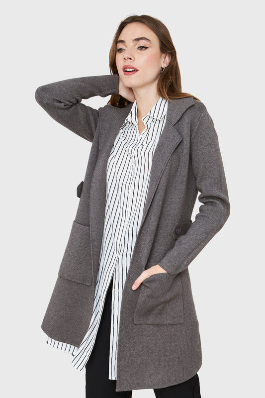 Tapado Bolsillos Gris