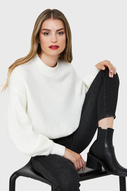 Sweater Básico Soft Blanco