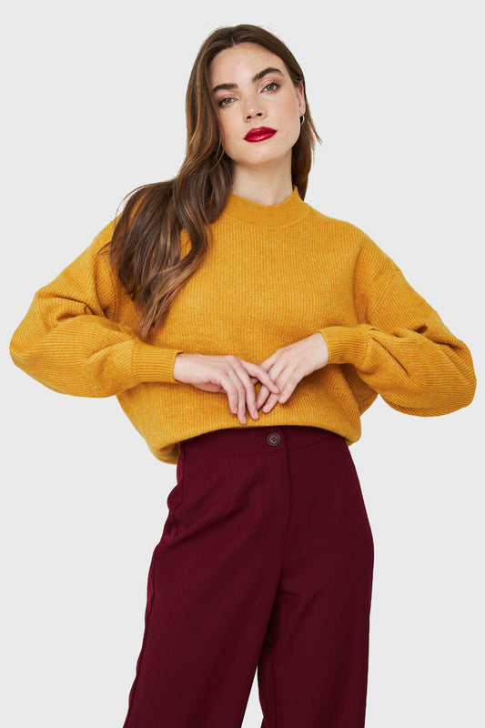 Sweater Básico Soft Mostaza