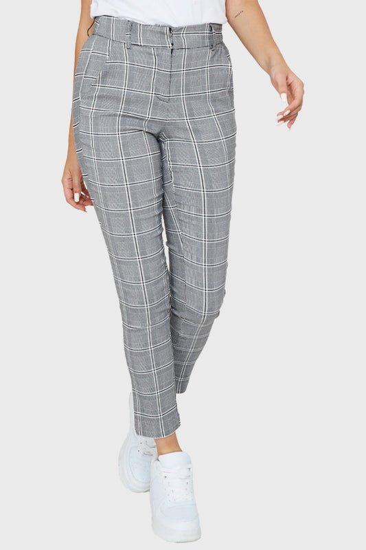 Pantalón Príncipe de Gales Gris/Negro
