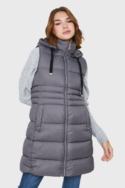 Parka Sin Mangas Grisperla