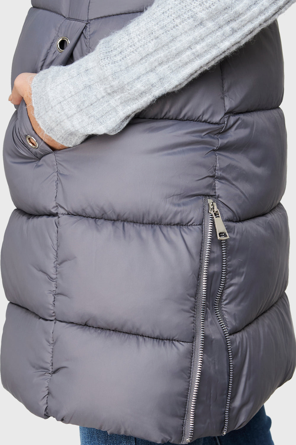 Parka Sin Mangas Grisperla