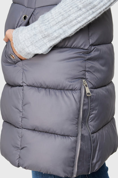 Parka Sin Mangas Grisperla