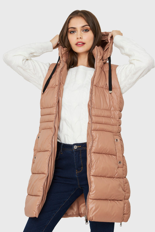 Parka Sin Mangas Khaki