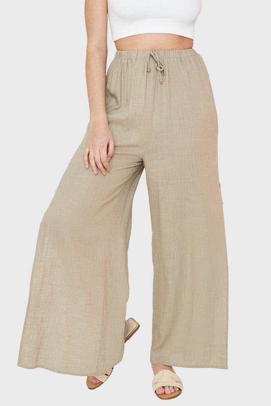 Pantalón Relax Tajos Khaki