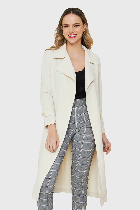 Trench Largo Crema