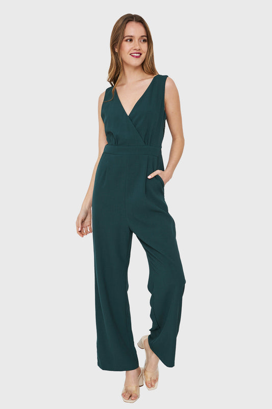 Enterito Detalles Encaje Verde