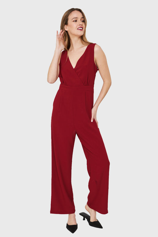 Enterito Detalles Encaje Burdeos