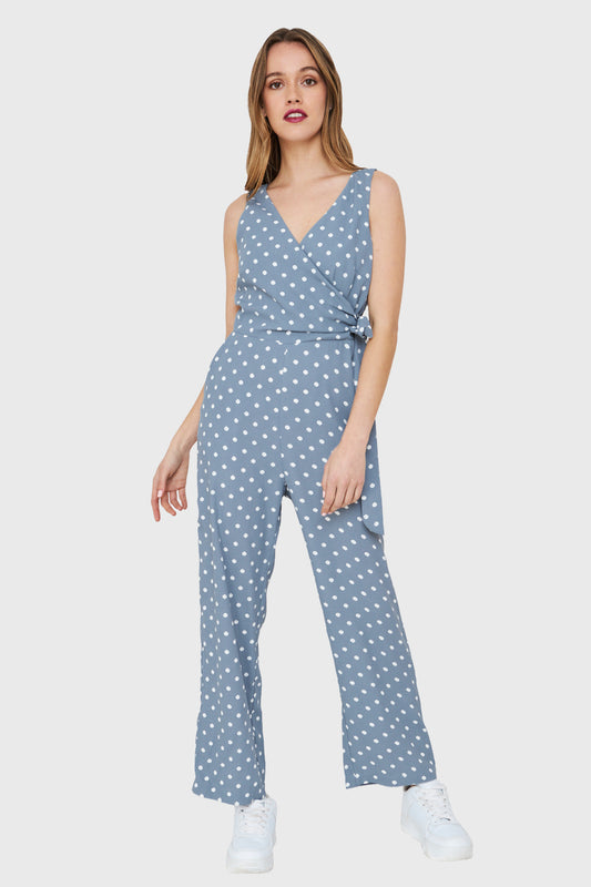 Enterito V Lunares Celeste