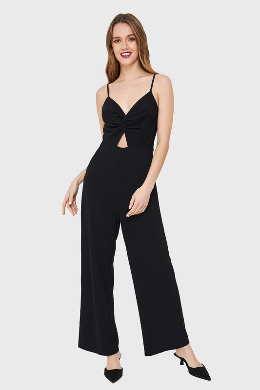 Enterito Escote Nudo Negro