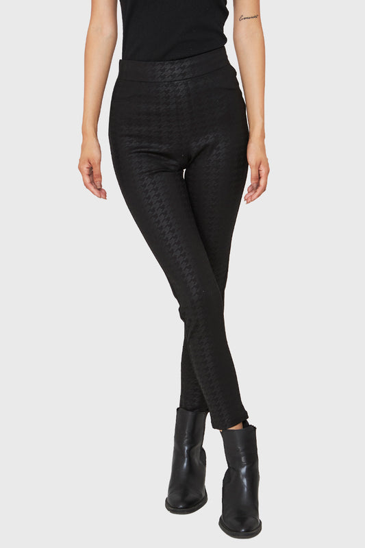 Legging Pied De Poule Negro