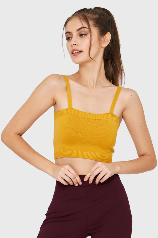 Peto Tipo Tejido Mostaza