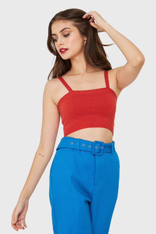 Peto Tipo Tejido Naranja