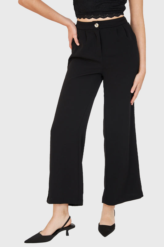 Pantalón Pinzas Ligero Negro