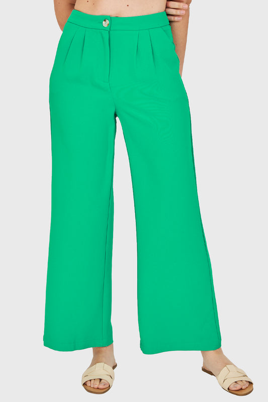 Pantalón Pinzas Ligero Verde