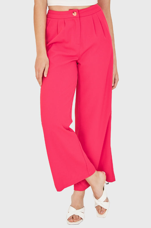 Pantalón Pinzas Ligero Fucsia