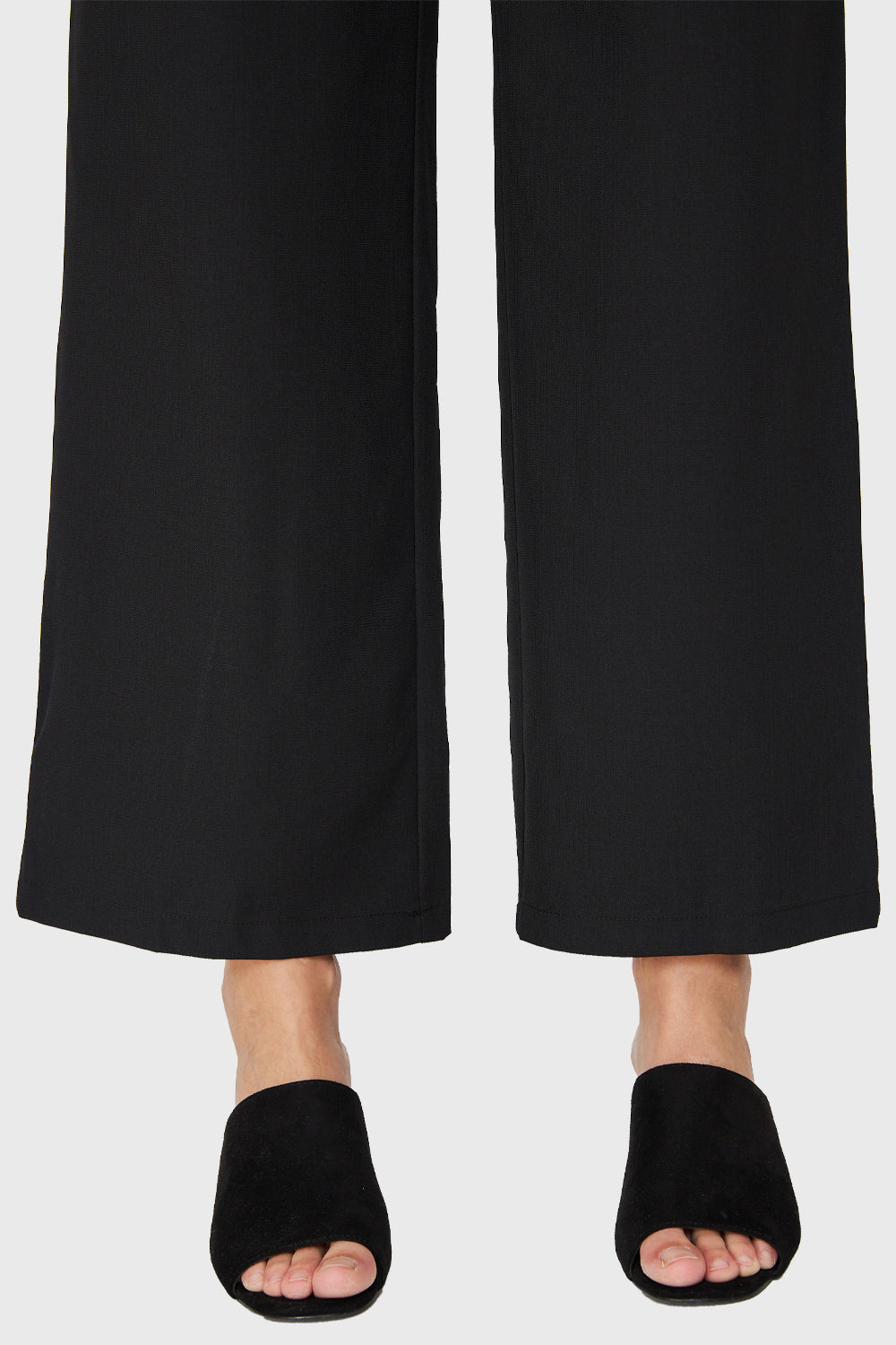 Pantalón Ancho Pinzas Negro