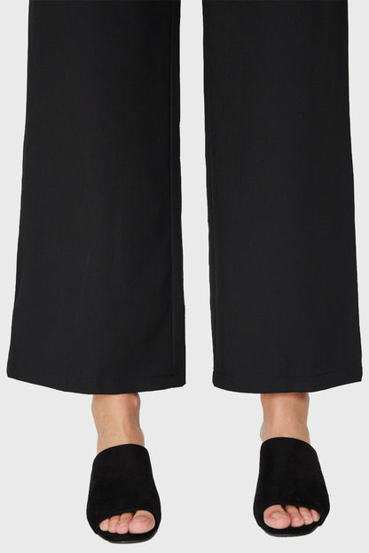 Pantalón Ancho Pinzas Negro