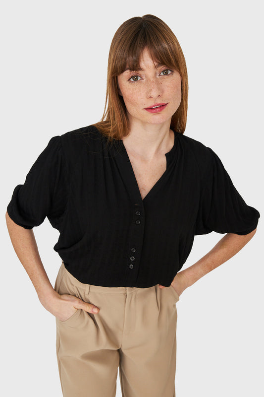 Blusa Holgada Negro