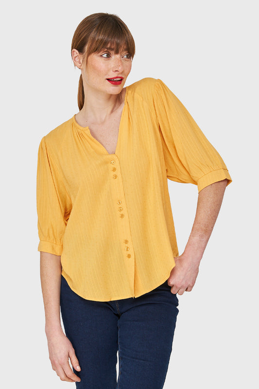 Blusa Holgada Amarillo
