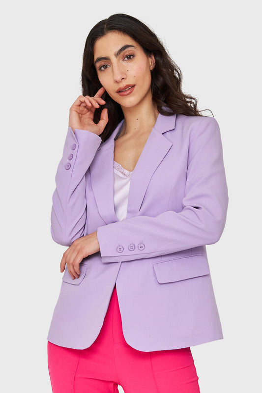 Blazer Botón Lila