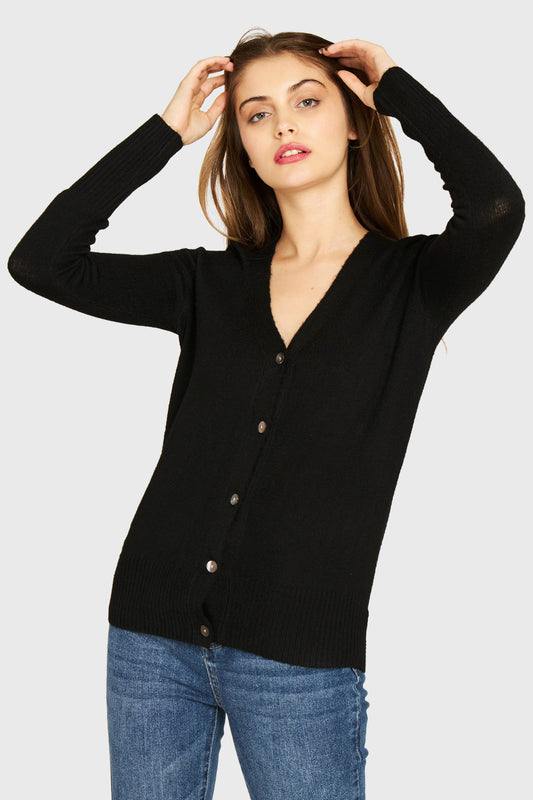 Chaleco Botones Negro