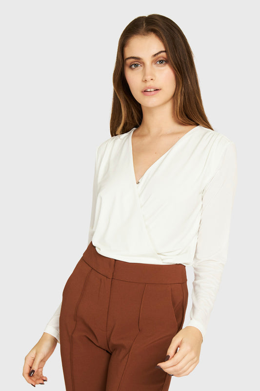 Body Escote Cruzado Blanco