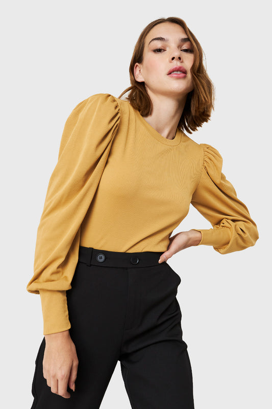 Polera Acanalada Princesa Amarillo