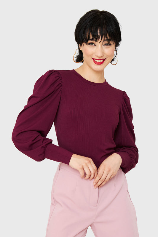 Polera Acanalada Princesa Uva