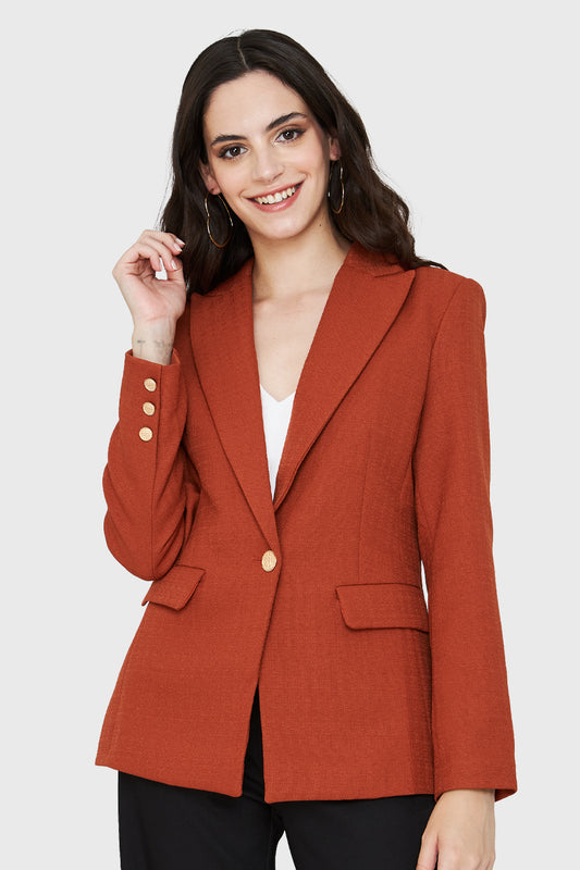 Blazer Botones Dorados Óxido