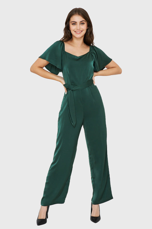 Enterito Tipo Satín Lazo Verde