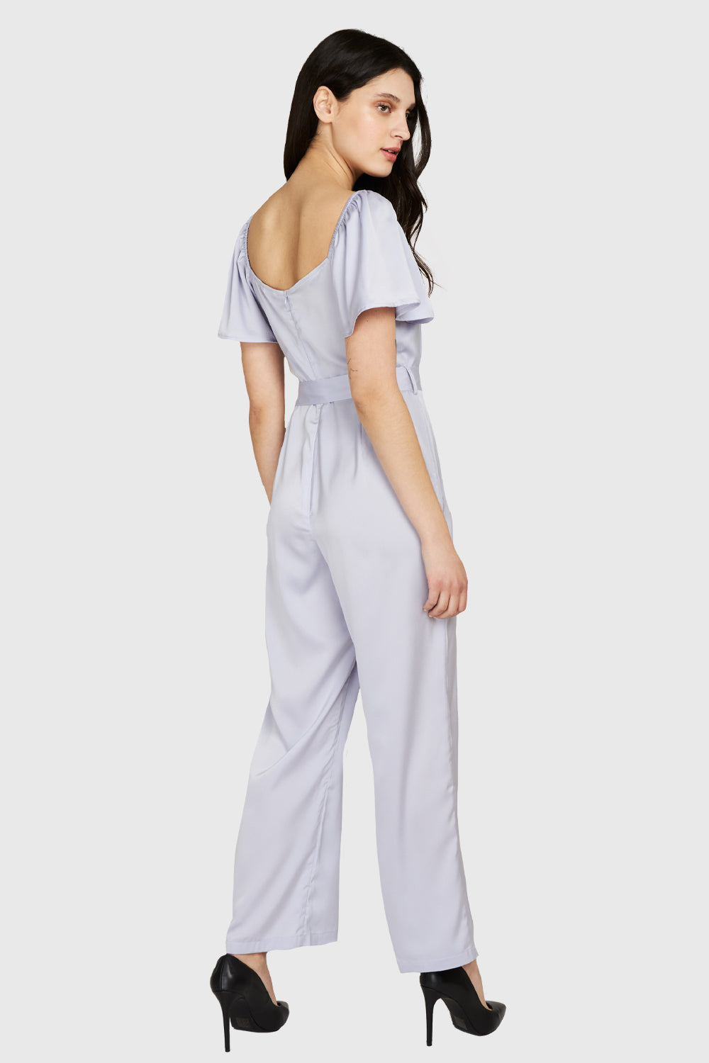 Enterito Tipo Satín Lazo Lila