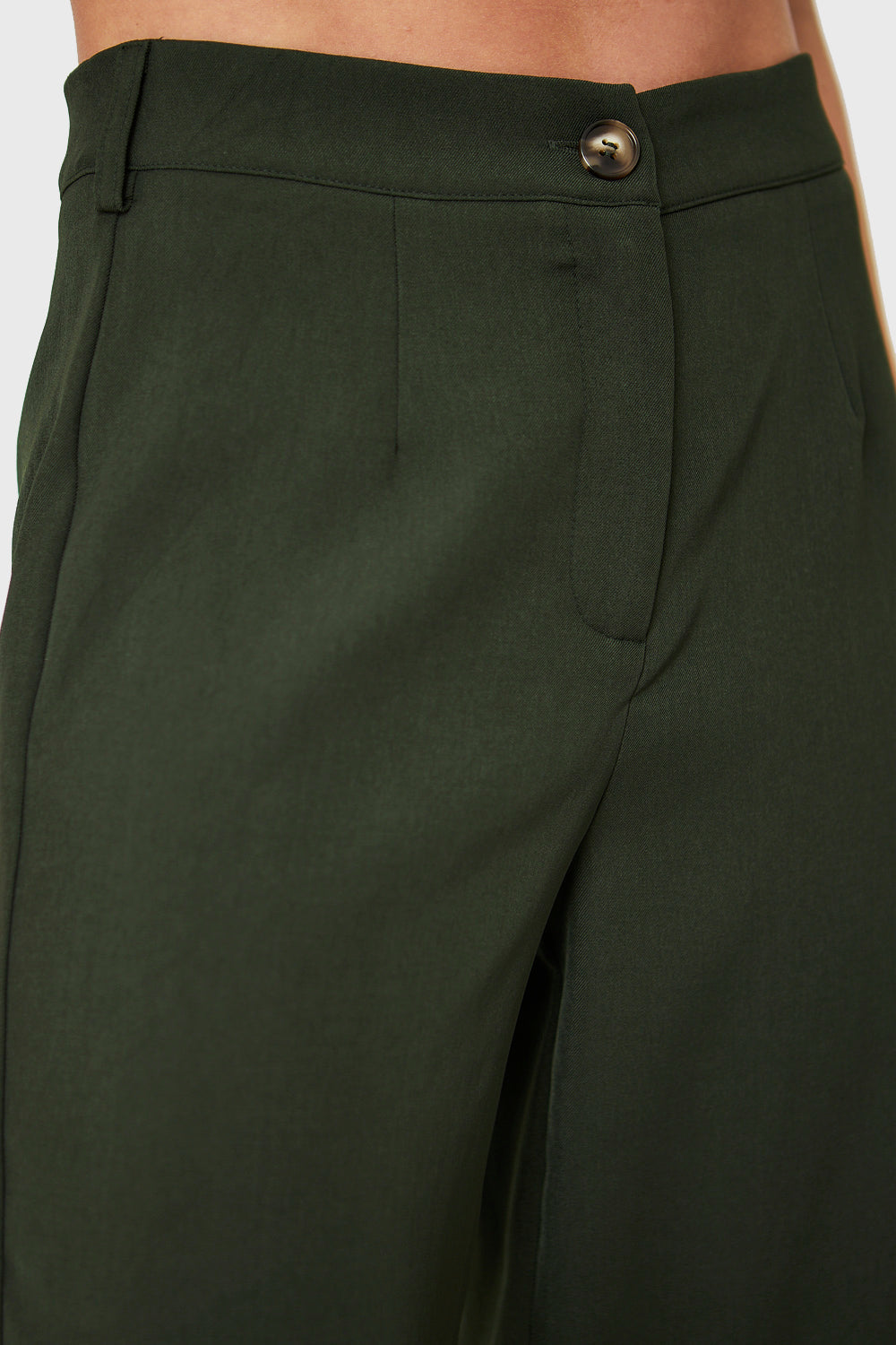 Pantalón Recto Verde