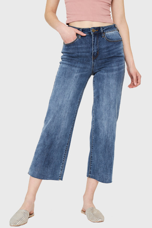 Jeans Básico Azul Culotte