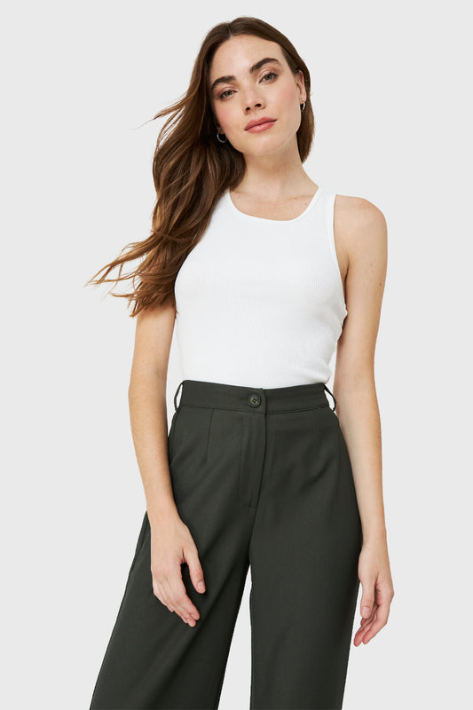 Crop Top Básico Blanco