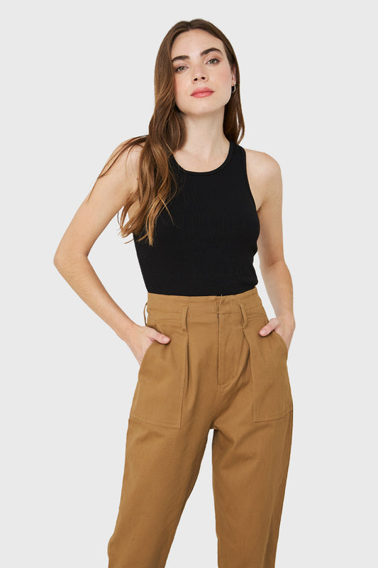 Crop Top Básico Negro