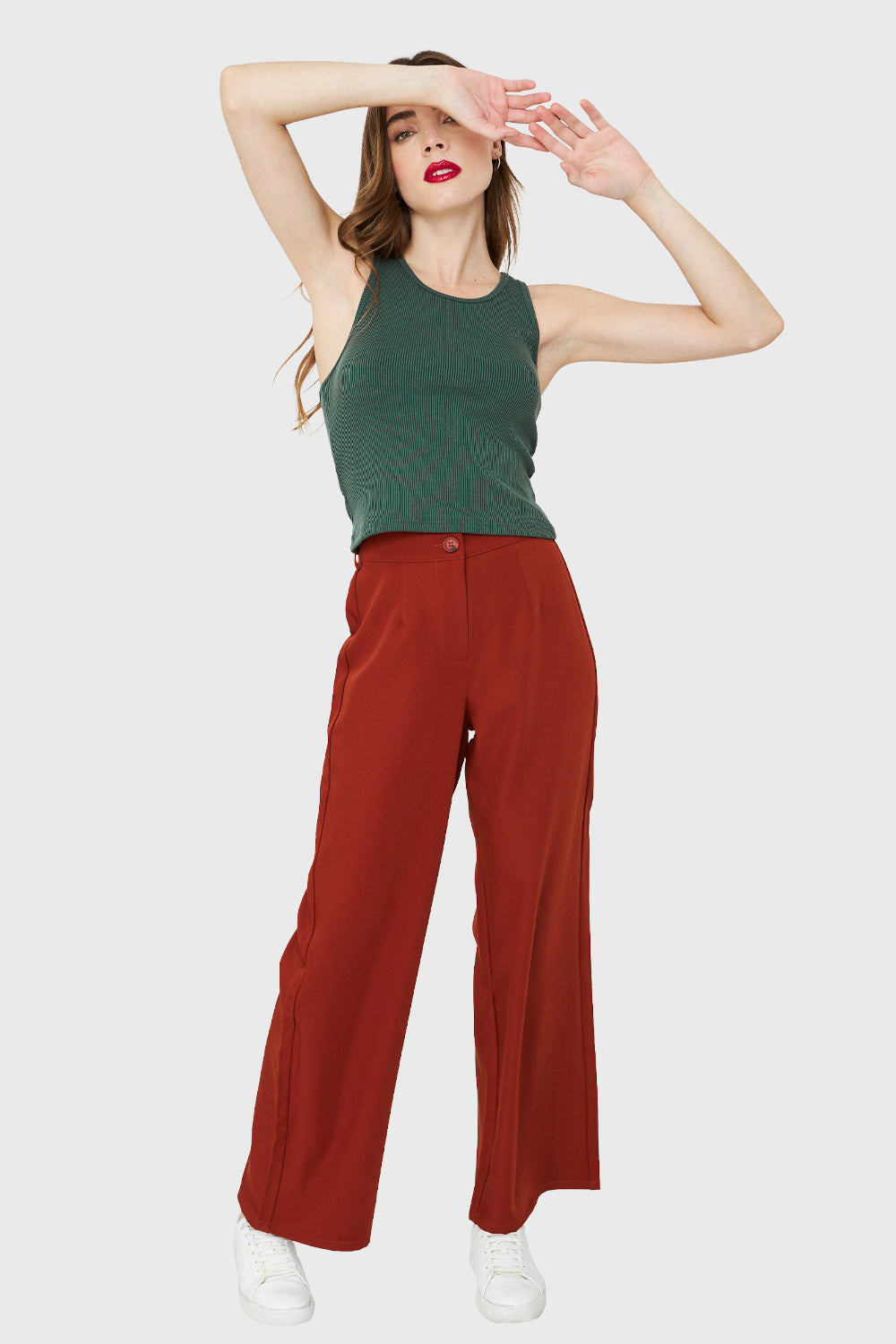 Crop Top Básico Verde