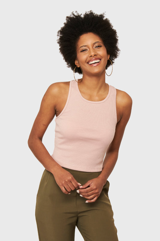 Crop Top Básico Rosado